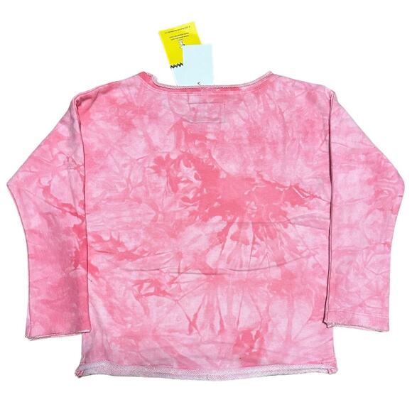 Appaman Peanuts Pink Tie Dye Long Sleeve Tee Size 5 Snoopy Lucy Sally NWT - Picture 3 of 5